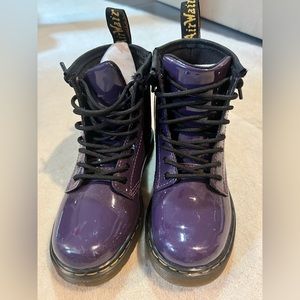 Doc martens patent leather boots.  Size 10 kids. Like new condition.